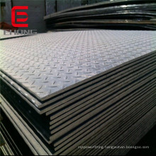 Q235 Black Steel Checkered Tread Steel Plate for Slip Resistance Usage planchas de acero